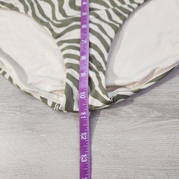 Andie Swim The Hipster Bottom In Bias Stripe Olive New With Tags Womens Size XL - Picture 6 of 13